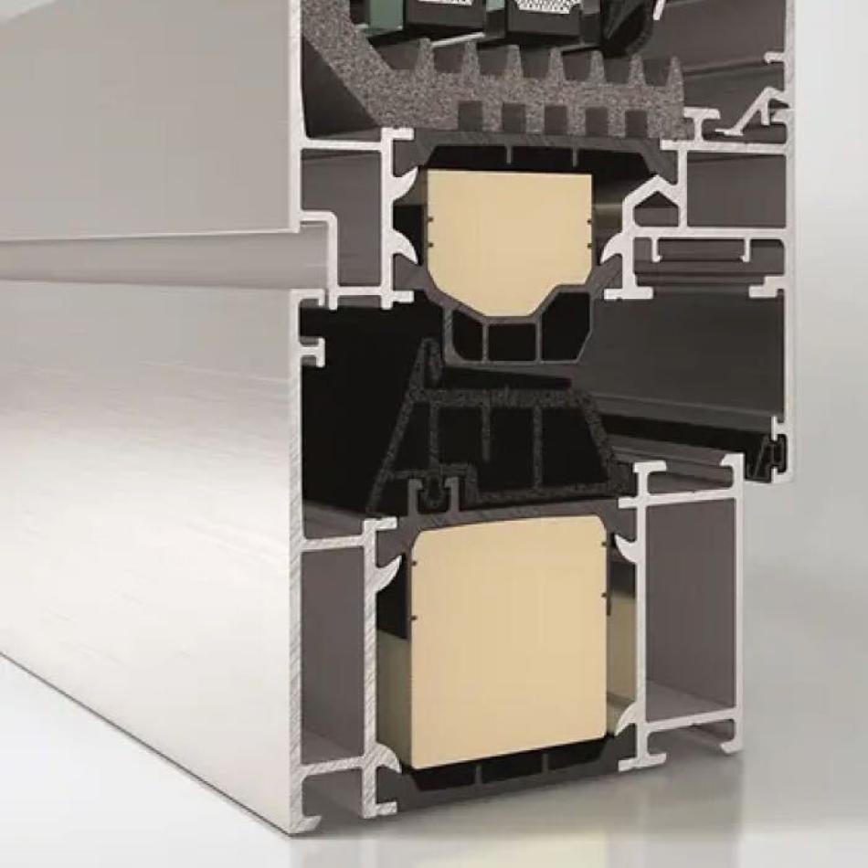 Schüco AWS 75.SI+ Aluminiumfenster, bekannt für hohe Wärmedämmung und Stabilität.