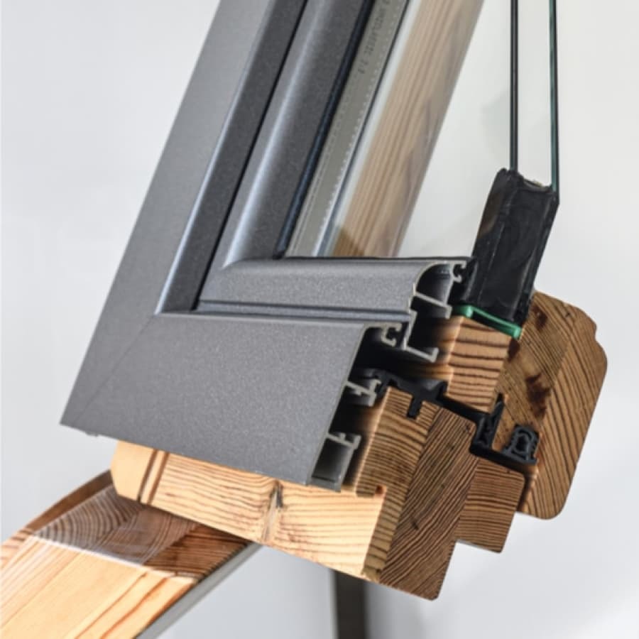 Ein Fensterprofil von Fensterbau Hartmann. 