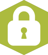 Ein Zeichen mit einem Schloss.